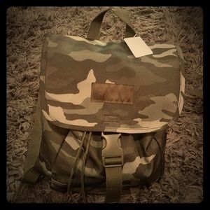 NWT VS PINK drawstring camo bag